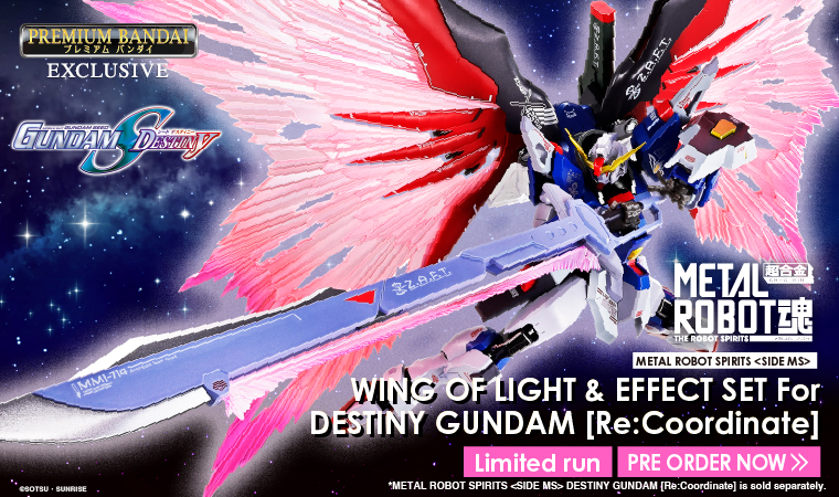 METAL ROBOT SPIRITS <SIDE MS> WING OF LIGHT & EFFECT SET For DESTINY GUNDAMRe:Coordinate